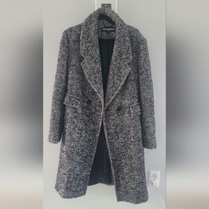 Karl Lagerfeld Black and White Trench Coat